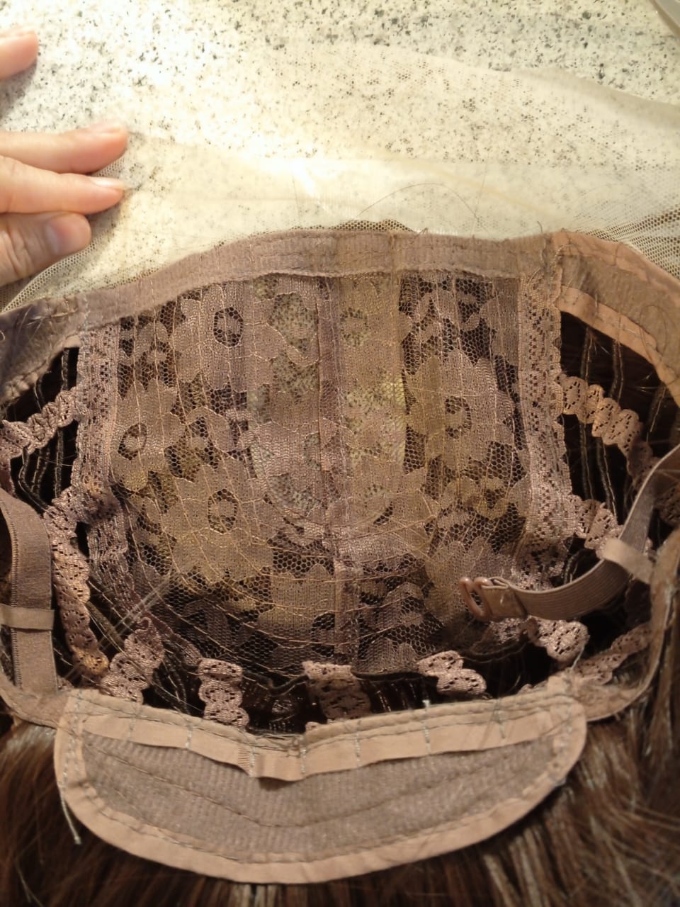 Ash Blonde Ombre Fixed Parting Lace Wig 30" Long Straight Hair For Women Synthetic Hair | Zebaish Wigs & Extensions