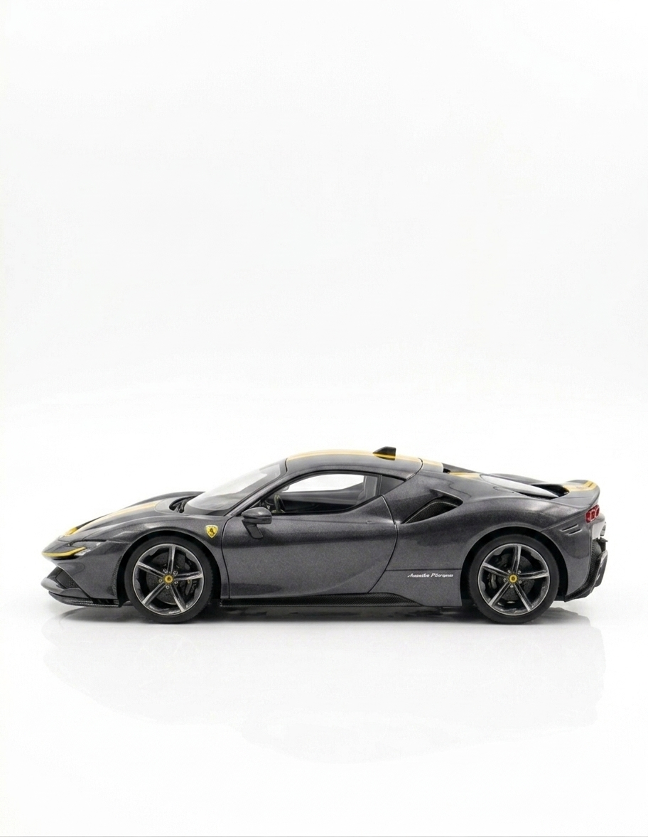 BBR Models 1:64 Ferrari 296 GTB Assetto Fiorano – Grigio Scuro Grey