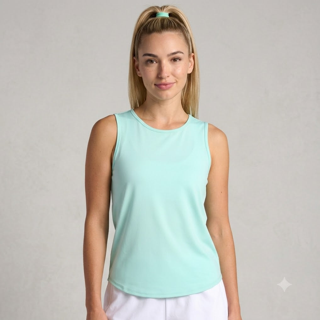 slim fit aqua color top