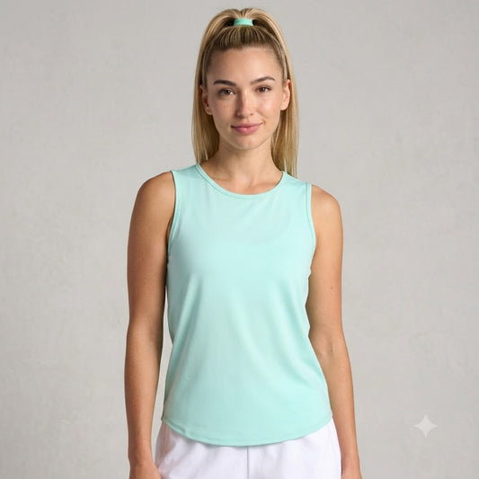 slim fit aqua color top
