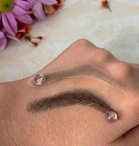 Real Hair Black Eyebrows Lace Based Waterproof Handmade Crocheted Human Hair Eyebrow Extensions for Men | Zebaish Wigs & Extensions