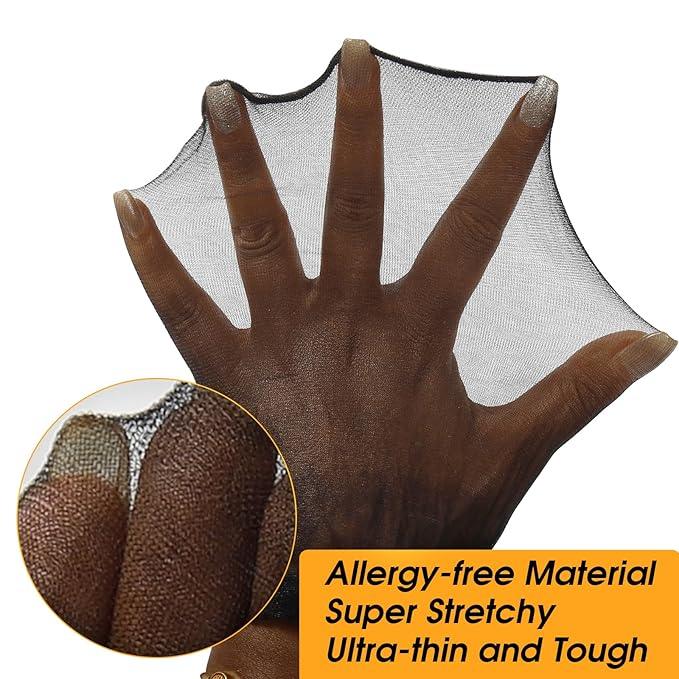 ZEBAISH Skinlike HD Wig Cap, Pack Of 5 Invisible and Sheer Breathable Ultra-thin Stretchy Stocking Caps Black Colour | Zebaish Wigs & Extensions