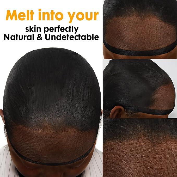 ZEBAISH Skinlike HD Wig Cap, Pack Of 5 Invisible and Sheer Breathable Ultra-thin Stretchy Stocking Caps Black Colour | Zebaish Wigs & Extensions