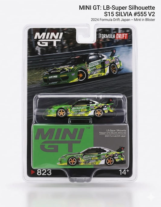 Mini Gt Lb Super Sillouhte Nissan S15 Silvia #555 V2