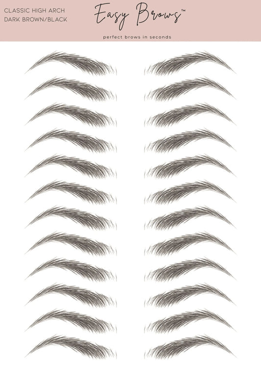 Black Eyebrow Waterproof Tattoos (Pair of 10) Grooming Shaping for Women | Zebaish Wigs & Extensions