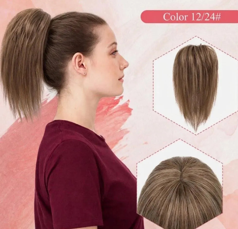 Messy Chignon Honey Color Hair Extension, 8-Inch Synthetic Fiber Updo, Volume Scrunchie With elastic band | Zebaish Wigs And Extension