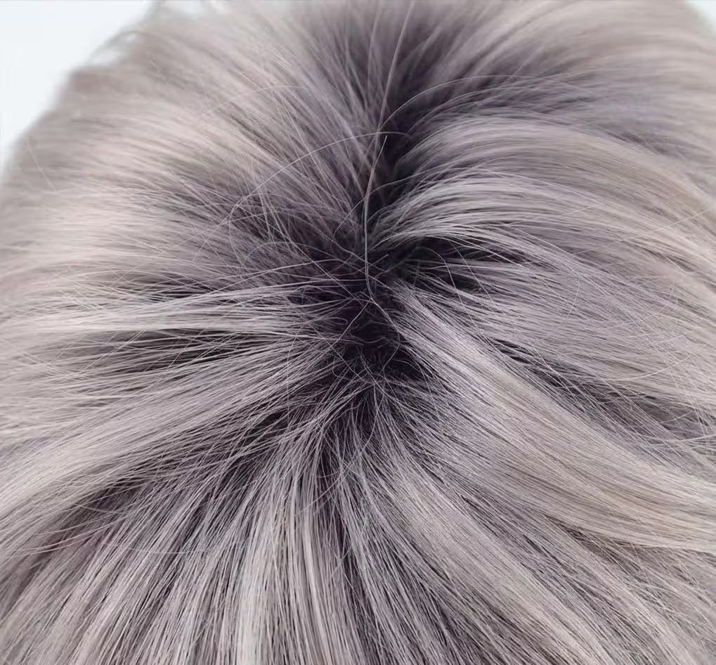 14" Dark Rooted Ash Blonde Short Curly Synthetic Wig – Easy Style Layered Hairstyle | Zebaish Wigs & Extensions