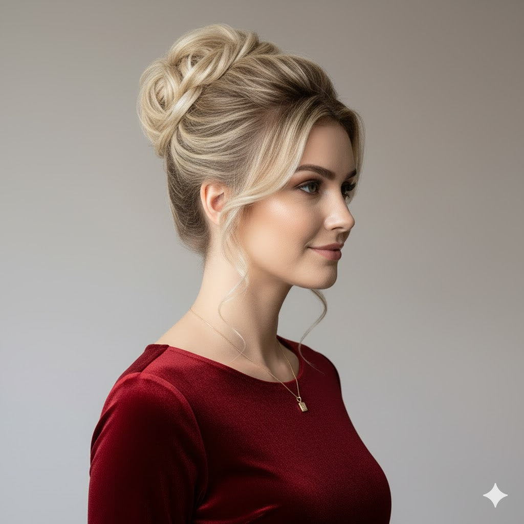 Dirty Blonde Messy Srunchy Bun Hair Piece for Thin Hair Women Synthetic Chignon  | Zebaish Wigs and Extensions