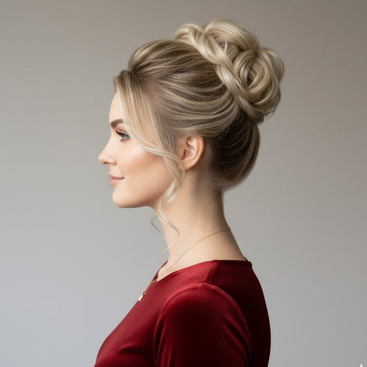 Dirty Blonde Messy Srunchy Bun Hair Piece for Thin Hair Women Synthetic Chignon  | Zebaish Wigs and Extensions