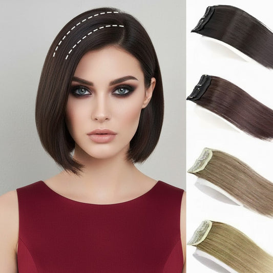 2 Clips Invisible Hair Pad 8 Inches long | Zebaish Wigs & Extensions