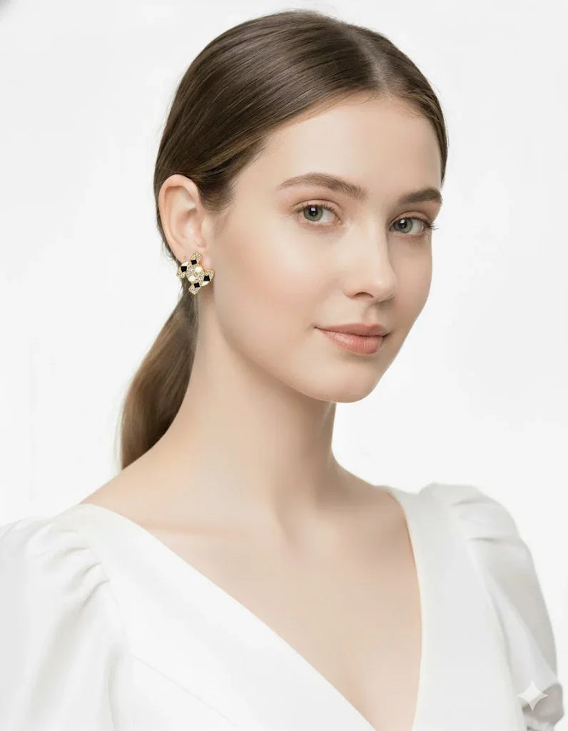 Painted Ear Stud Tops Pair | Zebaish Wigs & Extensions